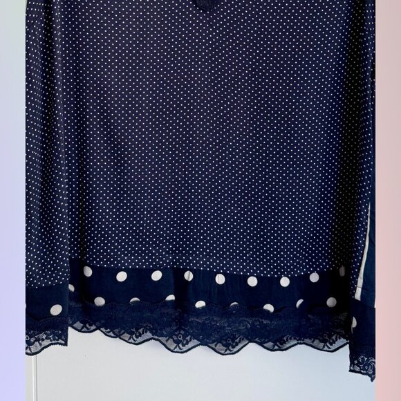 Tribal Striped & Polka Dot Sleeveless Top – Size Medium - Picture 2 of 4